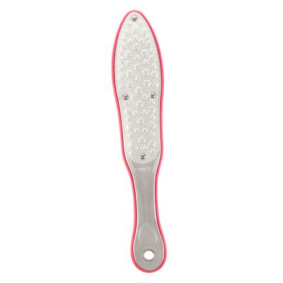 minkissy 2pcs Professional Stainless Steel Foot Scraper Tool for Pedicure Dead Skin File Washable Reusable Foot Care Scrubber Coarse Fine Grind