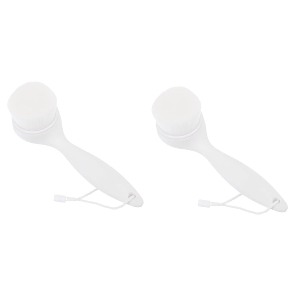 Beaupretty 2pcs Face Washing Cleansing Brush Soft Bristles Manual Facial Exfoliator for Deep Cleansing Gentle Face Scrubber Tool for Women for Skincare