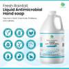 AntiMicrobial Hand Soap, 64 oz Bulk Refill - Antibacterial Hand Soap, Gentle, Scented Moisturizing Hand Soap for Kitchen and Bathroom - Fresh Rainfall view 2