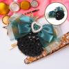 Beaupretty Women Professional Hair Bun Cover Bowknot Clip Elegant Mesh Hairnet for Service Ballet Flight Attendants Lightweight and Easy to Use view 2