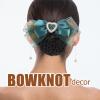 Beaupretty Women Professional Hair Bun Cover Bowknot Clip Elegant Mesh Hairnet for Service Ballet Flight Attendants Lightweight and Easy to Use view 3