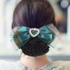 Beaupretty Women Professional Hair Bun Cover Bowknot Clip Elegant Mesh Hairnet for Service Ballet Flight Attendants Lightweight and Easy to Use view 4
