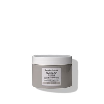 [ comfort zone ] Tranquillity Body Scrub, Soothing Aromatic Gentle Exfoliator Enriched with Sugar Crystals and Amaranth & Almond Essential Oils, for an Instantly Smoother and Softer Skin, 10.06 Oz.
