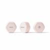 Cadence Travel Containers Basic Skincare Set - Magnetic Containers with Lids,Carry On Travel Essentials For Women/Men - 3 Small Capsules (0.56oz) - Cleanser, Moisturizer & Sun-Icon Labels - Petal view 1