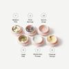 Cadence Travel Containers Basic Skincare Set - Magnetic Containers with Lids,Carry On Travel Essentials For Women/Men - 3 Small Capsules (0.56oz) - Cleanser, Moisturizer & Sun-Icon Labels - Petal view 3