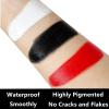Go Ho White Face Paint,Oil Based Waterproof Cream Eye Black Stick,White Face Body Paint for Halloween Cosplay Zombie Skeleton Clown Goth Makeup view 2
