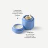 Cadence Travel Containers - Daily Routine Capsule Set - Magnetic Containers with Lids,4 Flex Mediums (1.32oz) & 3 Flex Smalls (0.56oz) - Shampoo, Conditioner, Body Wash, Pills, & More - Eucalyptus view 3