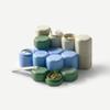 Cadence Travel Containers - Daily Routine Capsule Set - Magnetic Containers with Lids,4 Flex Mediums (1.32oz) & 3 Flex Smalls (0.56oz) - Shampoo, Conditioner, Body Wash, Pills, & More - Eucalyptus view 4