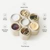 Cadence Travel Containers Haircare Capsule Set - Magnetic Containers with Lids,Carry On Travel Essentials For Women/Men - 3 Flex Mediums (1.32oz) - Shampoo, Conditioner & Comb Icon Labels - Sand view 4