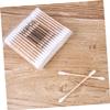 Beavorty 100pcs Wooden Stick Double-Tipped Swabs Makeup Beauty Applicators for Face Body Safe Material view 3