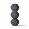 Cadence Travel Containers Haircare Capsule Set - Magnetic Containers with Lids,Carry On Travel Essentials For Women/Men - 3 Flex Mediums (1.32oz) - Shampoo, Conditioner & Comb Icon Labels - Charcoal view 1