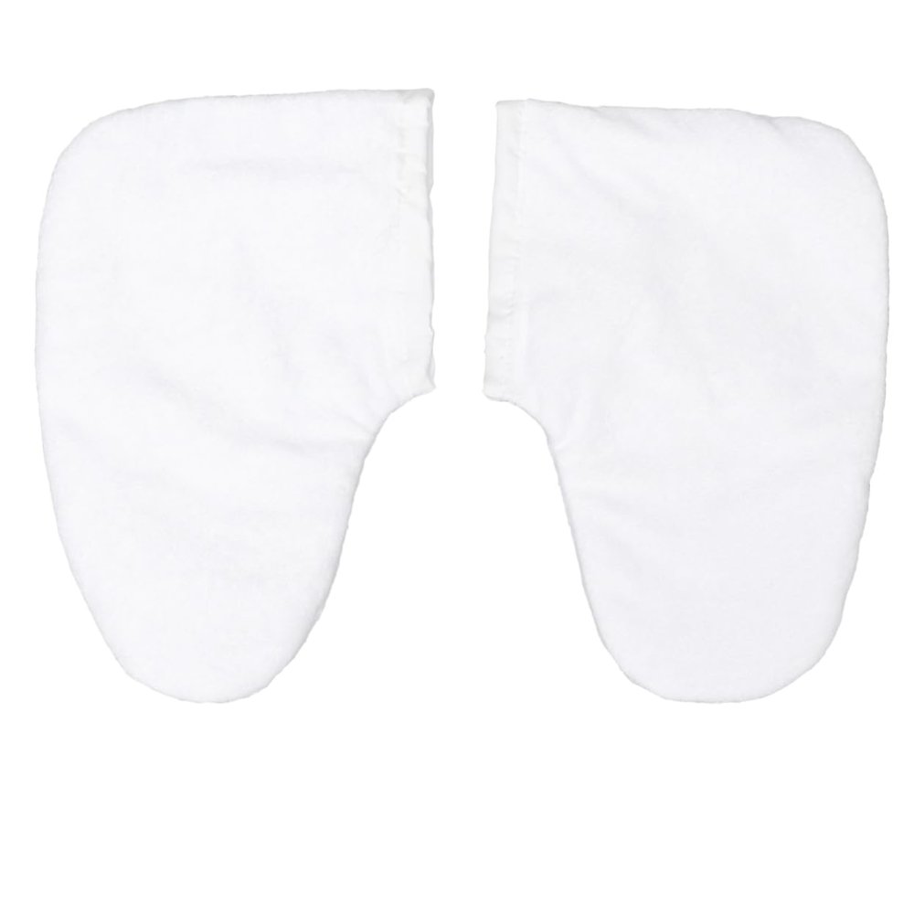 Beavorty Paraffin Wax Gloves Heat Therapy Cotton Insulated Mitts and Foot Covers for Spa Use Designed for Maximum Comfort and Warmth White Color for Home Salon Treatments