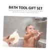 Beavorty 2sets Bucket Bath Accessories Complete Bathing Kit Body Scrubber Set for Women view 4