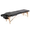 Massage Bed Portable for Home, Robust Beechwood Legs Carrying Bag Full Accessories for Spa Salon Tattoo Beauty, Includes Headrest and Armrests, with PU Fabric view 1