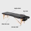 Massage Bed Portable for Home, Robust Beechwood Legs Carrying Bag Full Accessories for Spa Salon Tattoo Beauty, Includes Headrest and Armrests, with PU Fabric view 2