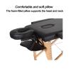 Massage Bed Portable for Home, Robust Beechwood Legs Carrying Bag Full Accessories for Spa Salon Tattoo Beauty, Includes Headrest and Armrests, with PU Fabric view 3