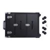 JAYEUW Rolling Makeup Train Case Cosmetology Case on Wheels, 3 in 1 Makeup Artist Travel Case with Drawers Nail Trolley Makeup Cart Trunk Cosmetics Storage Organizer for Nail Art/Hair Styling (Black) view 4