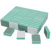 ZinNen RHAIYAN 100Pcs/Pack White Green Double Sided Nail Buffer 400/3000 Gel Buffing Nail File Sanding Lime A Ongle Care Tools Accessories Specific view 1