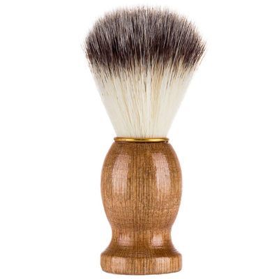 BBAUER 1pc Wooden Handle Beard Brush Beard Comb for Men Long Beard Grooming and Shaping Salon Hair Removal Brush Cutting Kits Accessories