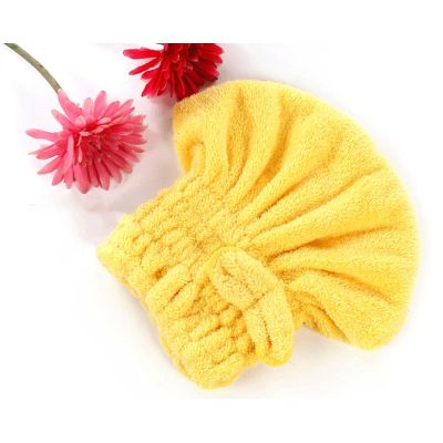 orkly Dry Hair Cap Coral Fleece Quick Drying Bow Shower Cap Dry Hair Towel Absorbent Quick Drying Gift