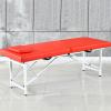 Foldable Massage Table, Professional Massage Table Portable 2 Folding Lightweight Salon Spa Tattoo Bed Height Adjustable with Headrest, Waterproof PU Material (Color : Red, Size : 185 * 70 * 60cm) view 1