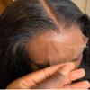 13x4 Hd Lace Frontal Wig, Preplucked, Bleached Knots, Undectectable Lace (Straight) (30 Inch, 13x4 Lace, Jet Black) view 4