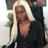 13x4 Hd Lace Frontal Wig, Preplucked, Bleached Knots, Undectectable Lace (Straight) (26 Inch, 13x4 Lace, Blonde (613)) view 2