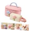 Beavorty 2pcs Portable Makeup Bag Cute Cosmetic Organizer for Travel and Home Large Capacity Toiletry Bag and Versatile Storage for Makeup Jewelry and More view 3