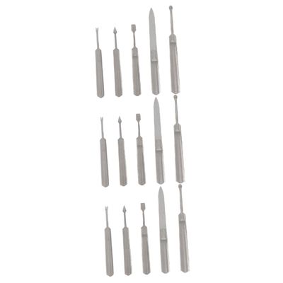 Beavorty 15pcs Dead Skin Forks Trimmers Nail Art Tool Kit for Manicure Easy to Use Cuticle Removers for Home Salon Travel-friendly Design
