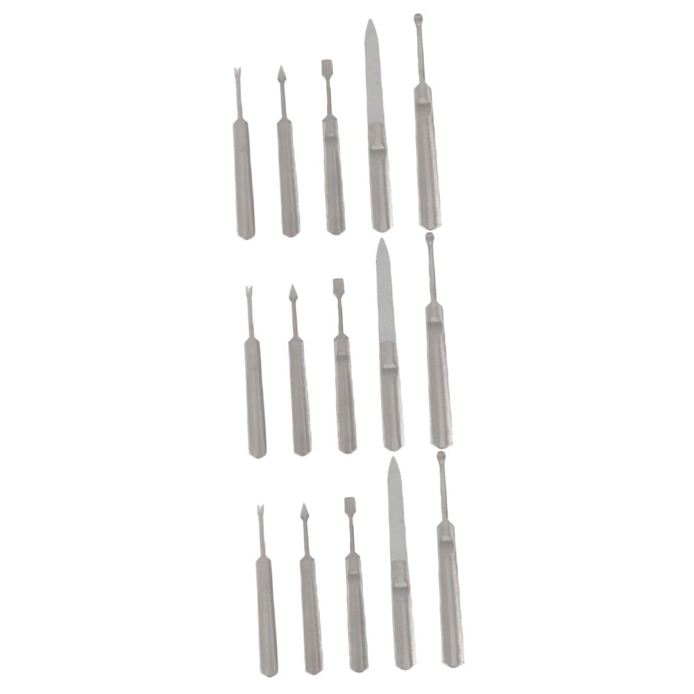 Beavorty 15pcs Dead Skin Forks Trimmers Nail Art Tool Kit for Manicure Easy to Use Cuticle Removers for Home Salon Travel-friendly Design