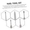 Beavorty 15pcs Dead Skin Forks Trimmers Nail Art Tool Kit for Manicure Easy to Use Cuticle Removers for Home Salon Travel-friendly Design view 3