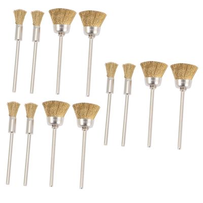 Beavorty 12pcs Nail and Drill Bit Cleaner Wire Brush for Drill Nail Brush Bits Wire Electric Cleaning