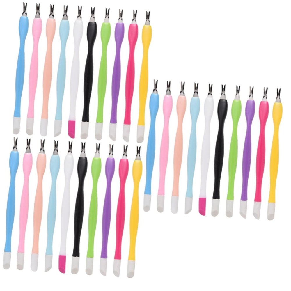 Beavorty 45pcs Dead Skin Removal Tool Nail Art Supplies for Manicure Cuticle Forks for Personal and Easy to Operate