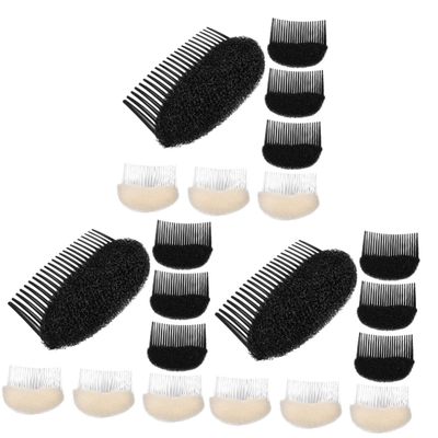 Beavorty 18pcs Hair Volume Enhancer Women Hair Combs Styling Sponge Inserts for Women and Girls
