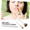 Beavorty 20pcs Nail Drill Polishing Brush and Cleaner Wire Bristles Nail Brush for view 2