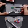 1PC Clear Acrylic -Shaped Makeup Display Board Nail Art Palettes Nail Art Painting Multicolor Palette Paintting Nail Holder Display view 2