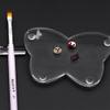 1PC Clear Acrylic -Shaped Makeup Display Board Nail Art Palettes Nail Art Painting Multicolor Palette Paintting Nail Holder Display view 4