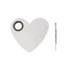 1PC Stainless Steel Heart-Shaped Nail Art Display Cosmetic Makeup Palette Spatula Tool for Nail Art Eye Shadow Eyelash Beauty Accessories view 1