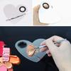 1PC Stainless Steel Heart-Shaped Nail Art Display Cosmetic Makeup Palette Spatula Tool for Nail Art Eye Shadow Eyelash Beauty Accessories view 2