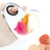1PC Stainless Steel Heart-Shaped Nail Art Display Cosmetic Makeup Palette Spatula Tool for Nail Art Eye Shadow Eyelash Beauty Accessories view 4