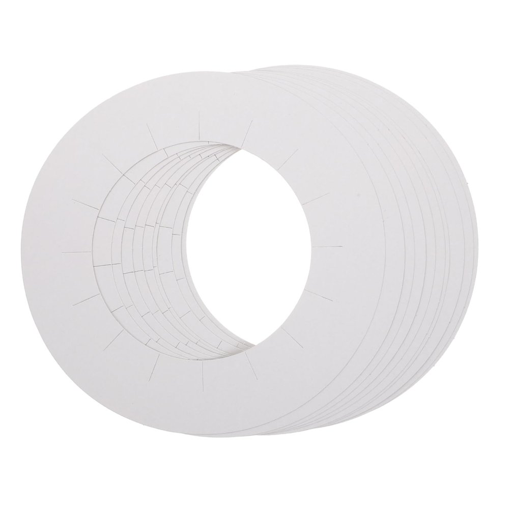 Healifty 3 30pcs Wax Machine Mat Face Waxing Rings Waxing Paper Pads Waxing Protection Collars Wax Strips for Face Facial Kit Paper Pad White Hair Removal Beeswax
