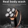 Head Shavers for Bald Men, 5 In 1 Multi-cutting IPX7 Electric Razor Cut Beard Trimmer LCD Display Nose Ear Grooming Multi-use Bald Shaver view 3