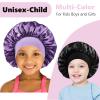 3 PCS Kids Bonnets for Girls,Silk Bonnet for Kid Toddlers Sleeping,Small Sleep Cap for Boys view 2
