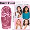 2 Pcs Long Kids Bonnets for Girls,Silky Satin Bonnet for Sleeping Kid, Bonnet for Kids' Braids,Long Hair view 3
