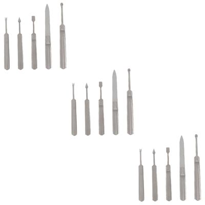 Beaupretty 15pcs Cuticle Remover Dead Skin Forks for Manicure and Nail Art Portable Nail Care Tools for Fingernails and Toenails
