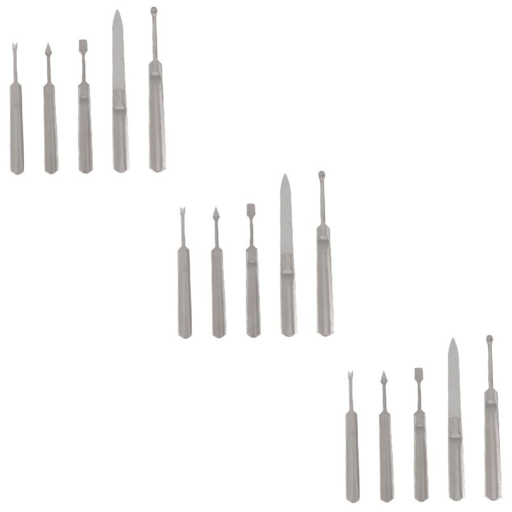 Beaupretty 15pcs Cuticle Remover Dead Skin Forks for Manicure and Nail Art Portable Nail Care Tools for Fingernails and Toenails