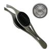 1 ALAZCO Professional Comfort Hold Soft Grip Non-Slip Stainless Steel Slanted Tip Eyebrow Tweezers Facial Hair Removal Ingrown Brows Slant Tweezer Women Men view 1