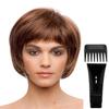 Bundle - 4 Items: Nell Wig by Rene of Paris, Christy's Wigs Q & A Booklet, Synthetic Shampoo & Wide Tooth Comb - Color: Shaded Amber view 1