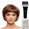 Bundle - 4 Items: Nell Wig by Rene of Paris, Christy's Wigs Q & A Booklet, Synthetic Shampoo & Wide Tooth Comb - Color: Shaded Amber view 3