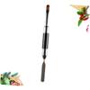 Beavorty Dual-ended Nail Brush Tool with Flat and Brush Tips for Uv Gel Nail Extension for Art and Manicure Convenient Pen Design with Protective Caps view 2